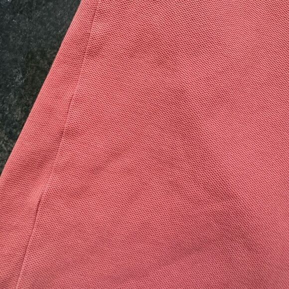 Head Men's Cotton Collared Short Sleeve Polo Shirt Salmon Orange Pink Size Large - Picture 7 of 16